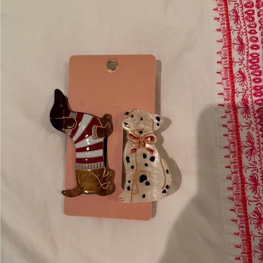 Anthropologies dog hair claw clips